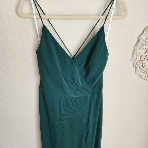 Thread Bridesmaids Style TH009 Cora In Hunter Green Gown Racerback NWT S… - Picture 3 of 8